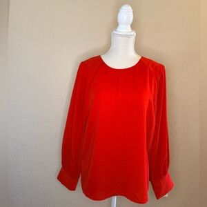 Nine West Vibrant Red Blouse